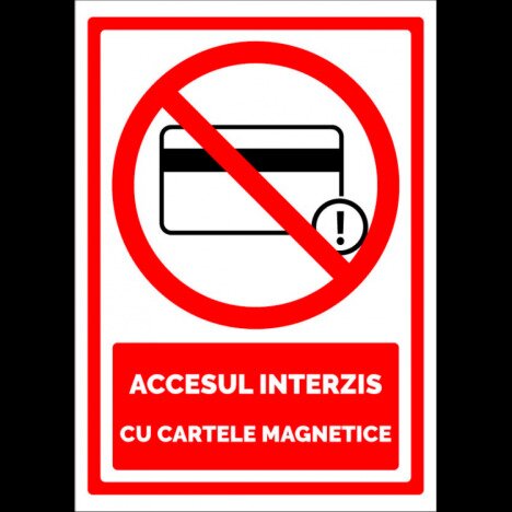 Indicator pentru accesul interzis cu cartele magnetice